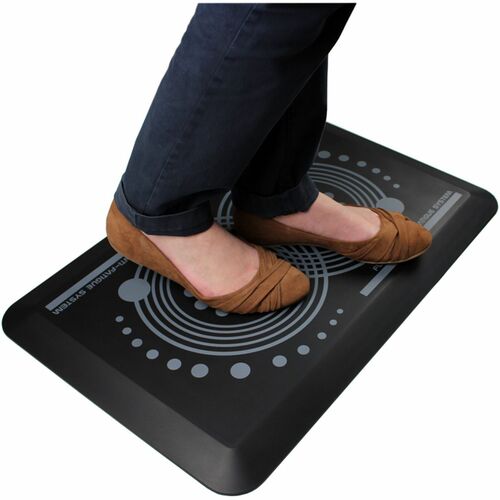 Floortex FLRFCA22032BK AFS-TEX® 2000 Black Active Anti-Fatigue Mat - 20" x 32"
