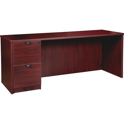 Lorell LLRPC2472LMY Prominence 2.0 Left-Pedestal Credenza