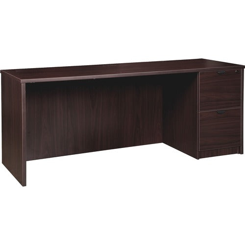 Lorell LLRPC2472RES Prominence 2.0 Right-Pedestal Credenza