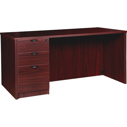 Lorell LLRPD3066LSPMY Prominence 2.0 Left-Pedestal Desk