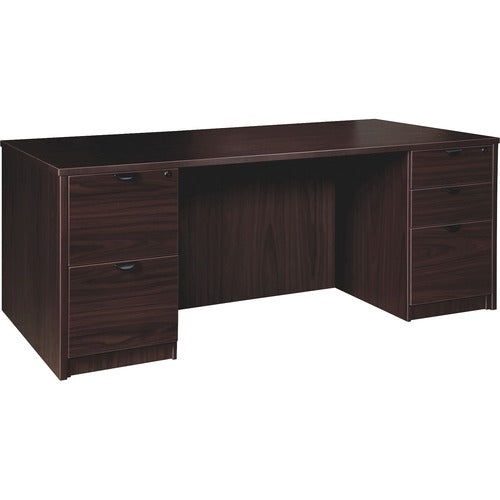 Lorell LLRPD3672DPES Prominence 2.0 Double-Pedestal Desk