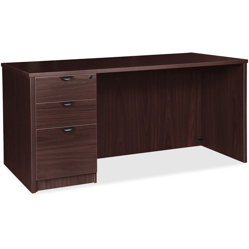 Lorell LLRPD3672LSPES Prominence 2.0 Left-Pedestal Desk