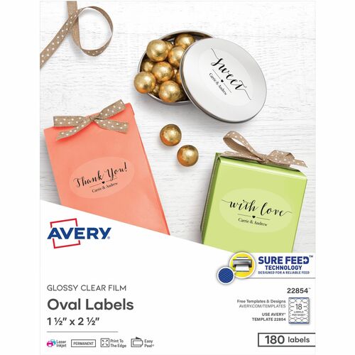 Avery® AVE22854 Avery® Sure Feed Glossy Labels