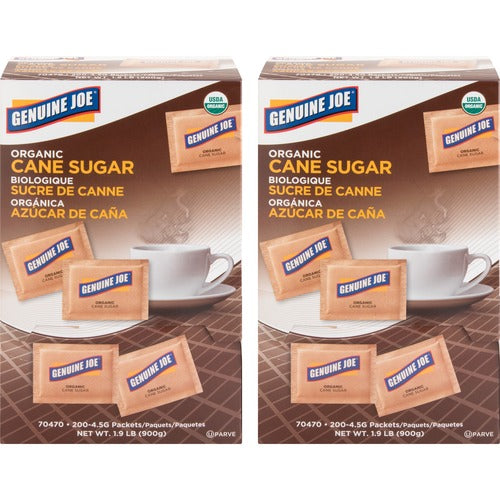 Genuine Joe GJO70470CT Turbinado Natural Cane Sugar Packets