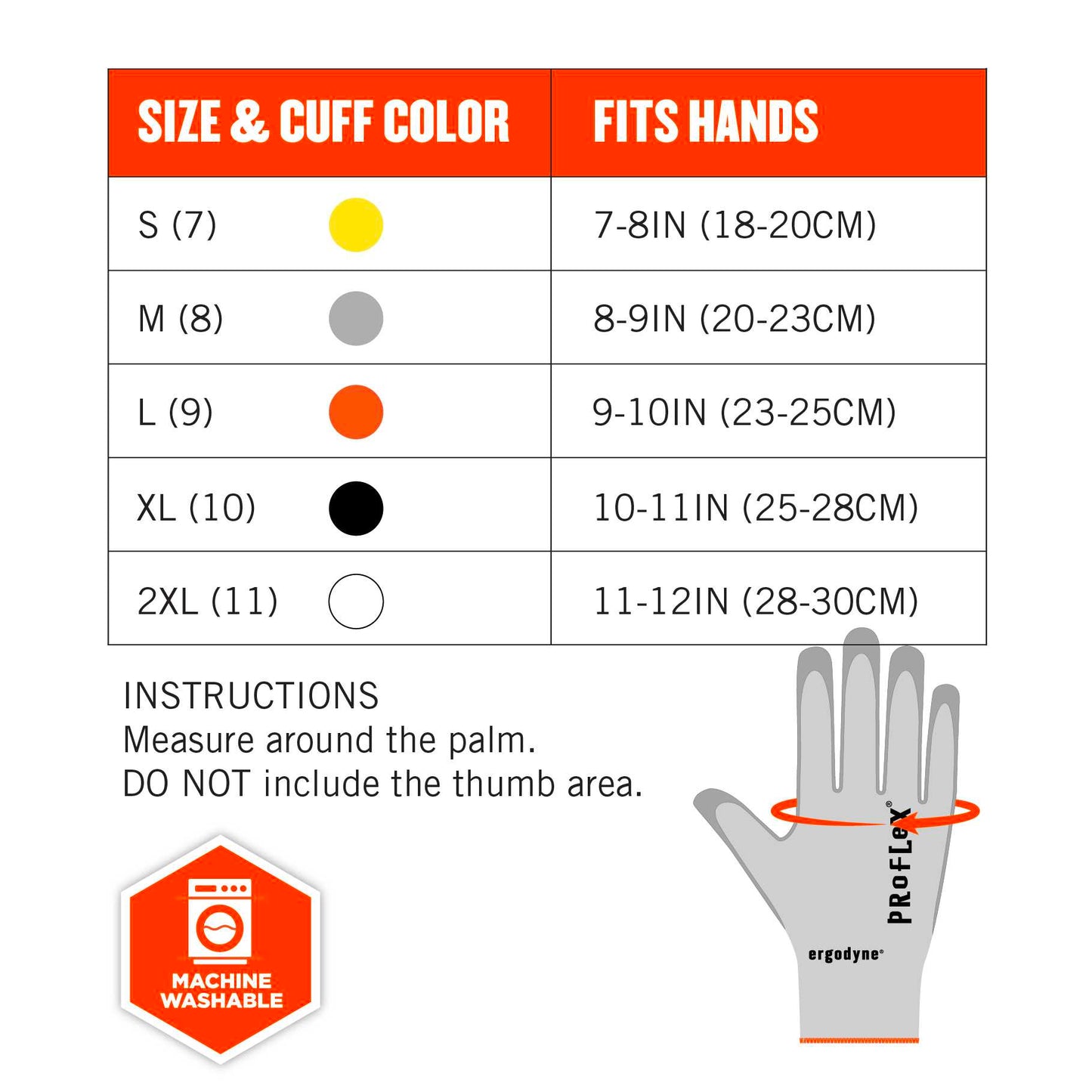 Ergodyne 10452 ProFlex 7030 PU Coated Cut-Resistant Gloves - ANSI A3, EN388: 4X42C, 13g