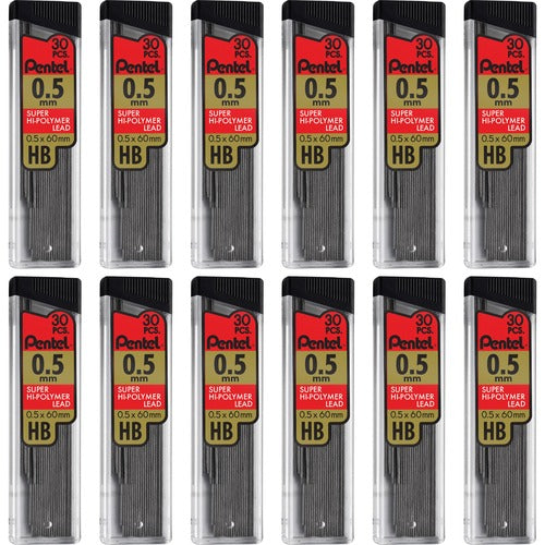 Pentel PENC25HBBX Super Hi-Polymer Leads