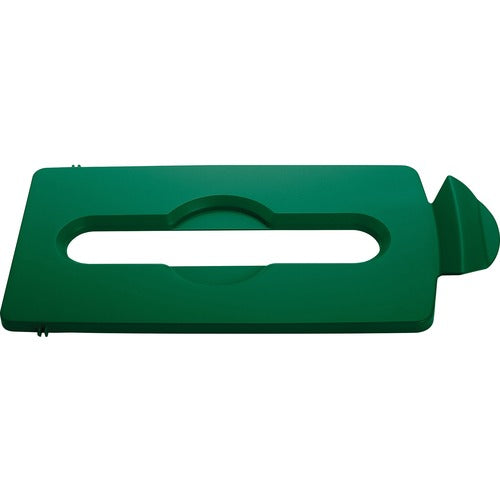 Rubbermaid Commercial RCP2007886 Slim Jim Lid Green Paper Slot