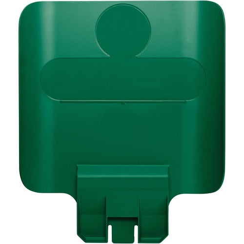 Rubbermaid Commercial RCP2007908 Slim Jim Green Recycle Billboard