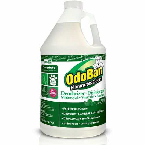 OdoBan ODO911062G4CT Eucalyptus Multi-purpose Deodorizer Disinfectant Concentrate