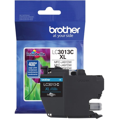 Brother BRTLC3013C Innobella LC3013C Original High Yield Inkjet Ink Cartridge - Single Pack - Cyan - 1 Each