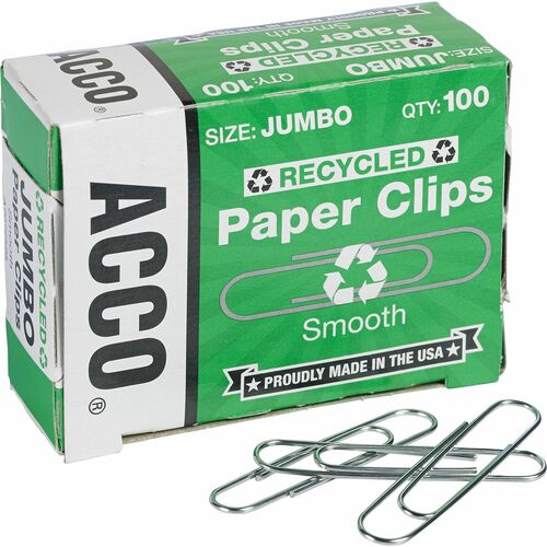 ACCO ACC72525PK Recycled Paper Clips