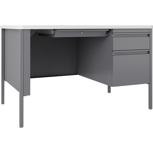 Lorell LLR66940 Fortress Series 48" Right-Pedestal Teachers Desk