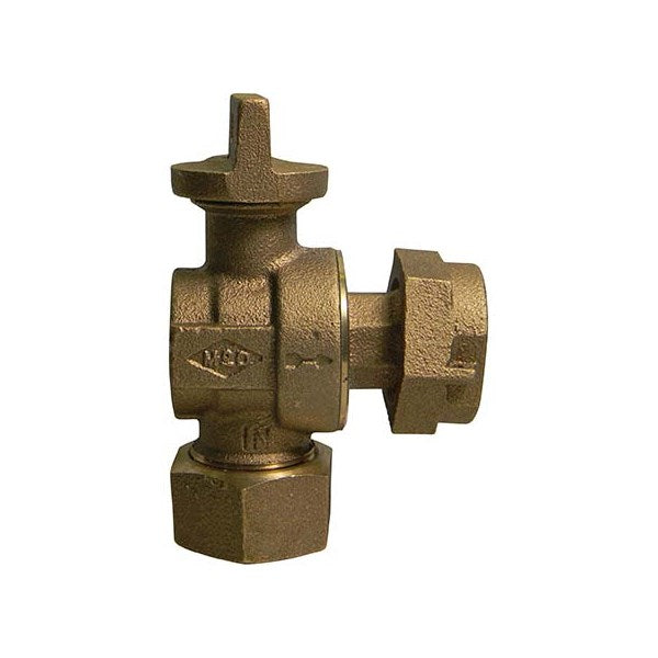 A.Y. McDonald 5133-040 74612Bt 3/4 Angle Ball L/Chk Cts X Meter -Nl