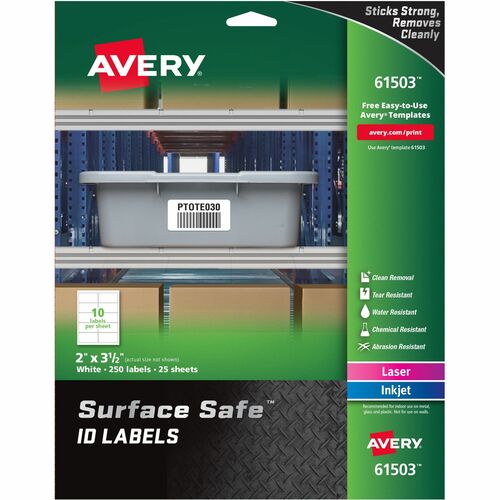 Avery® AVE61503 Avery® Surface Safe ID Label