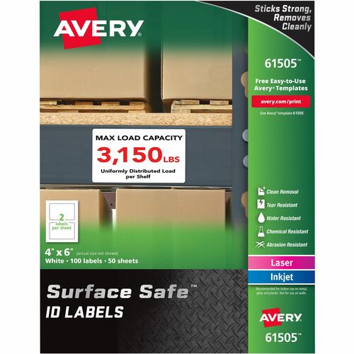 Avery® AVE61505 Avery® Surface Safe ID Labels