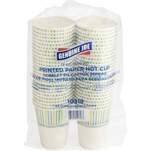 Genuine Joe GJO10318 12 oz Hot Beverage Cups