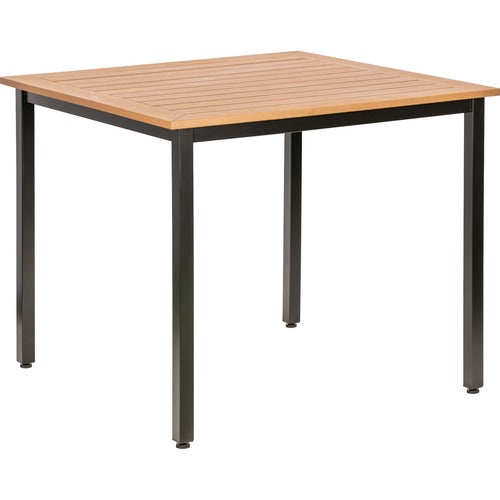 Lorell LLR42684 Faux Wood Outdoor Table