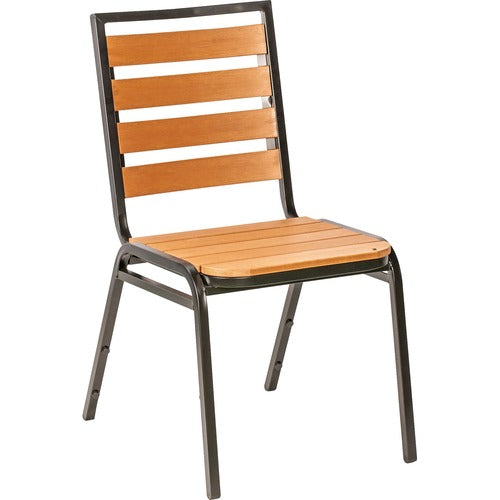 Lorell LLR42685 Faux Wood Outdoor Chairs