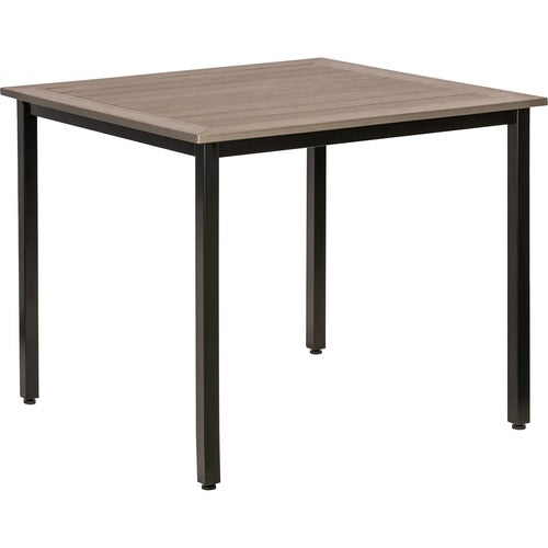 Lorell LLR42686 Faux Wood Outdoor Table