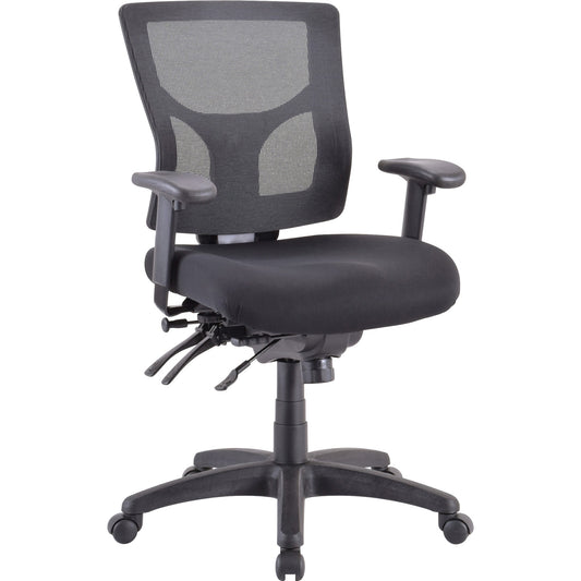 Lorell LLR6200135 Multifunctional Mesh Mid-back Executive Chair
