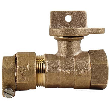 A.Y. McDonald 5139-039 76112W-22 1 1/2 Ball Curb L/Chk Cts X Fnpt - Nl