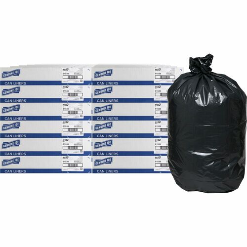 Genuine Joe GJO01535PL Heavy-Duty Trash Can Liners