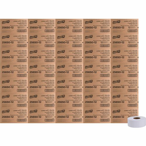 Genuine Joe GJO2565012PL 2-ply Jumbo Roll Dispenser Bath Tissue