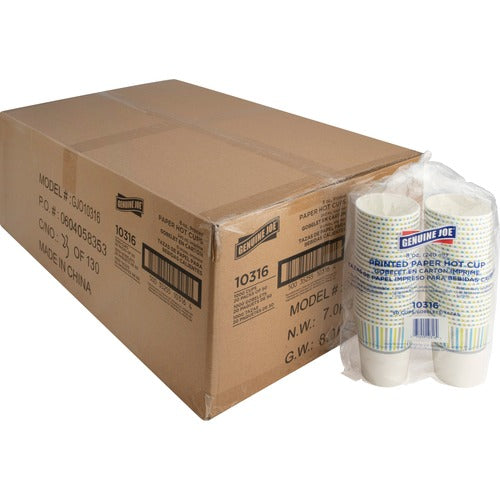 Genuine Joe GJO10316CT 8 oz Hot Beverage Cups
