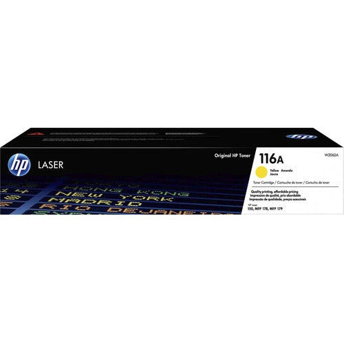 HP HEWW2062A 116A (W2062A) Original Laser Toner Cartridge - Yellow - 1 Each