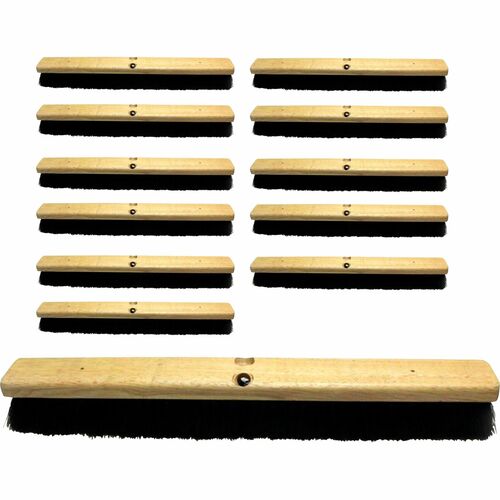 Genuine Joe GJO99655CT Hardwood Block Broomhead