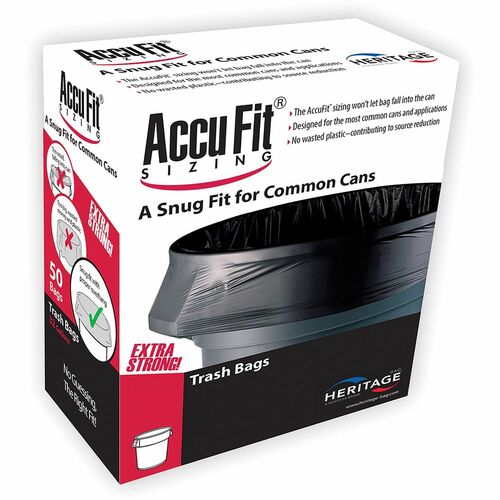 Heritage HERH7450TKRC1CT RePrime AccuFit 44-gal Can Liners