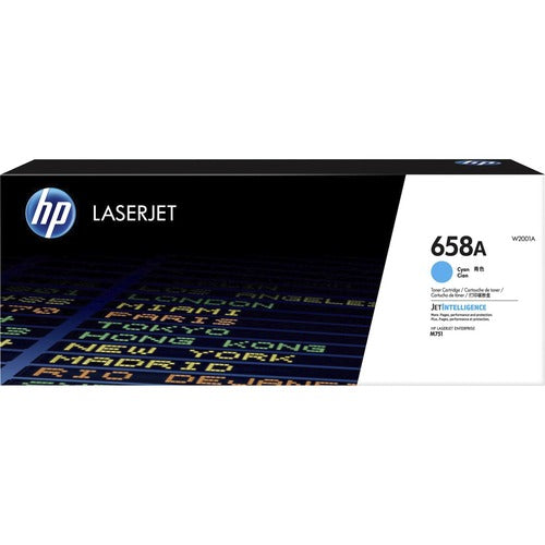 HP HEWW2001A 658A (W2001A) Original Standard Yield Laser Toner Cartridge - Cyan - 1 Each