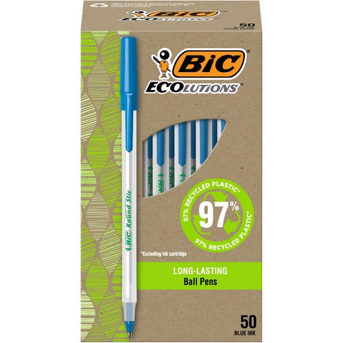 BIC BICGSME509BE Ecolutions Round Stic Ball Point Pen
