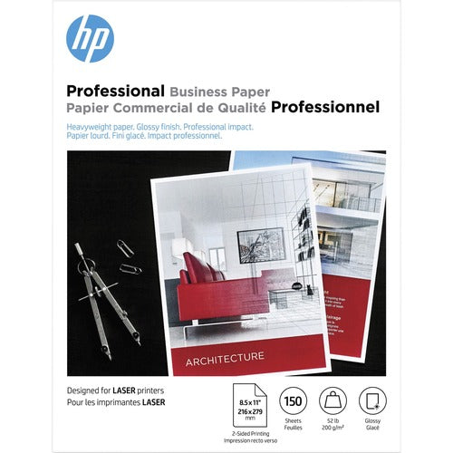 HP HEW4WN10A Glossy Brochure Paper - White