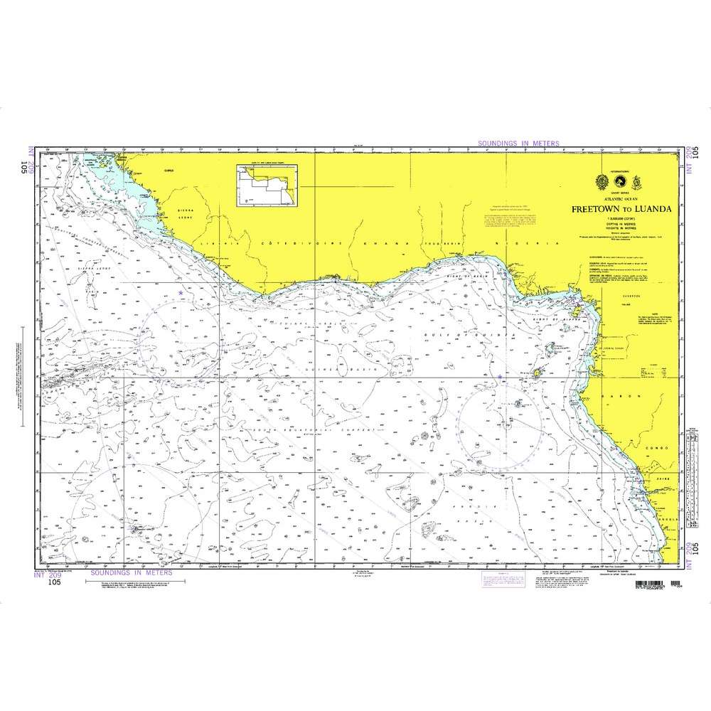 Paradise Clay NGA_105 NGA Chart Freetown to Luanda
