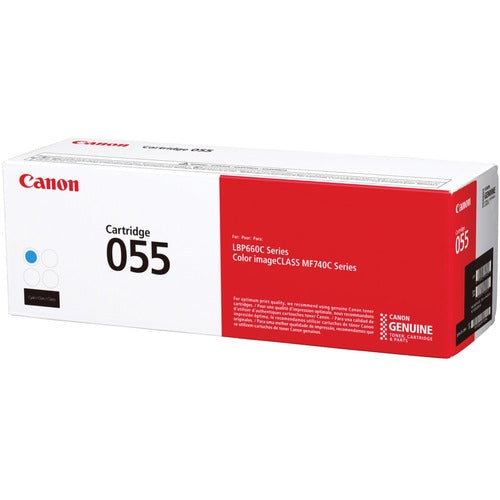 Canon CNMCRTDG055C 055 Original Laser Toner Cartridge - Cyan - 1 Each