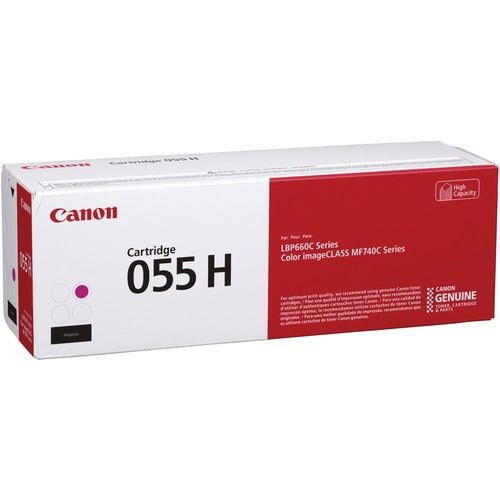 Canon CNMCRTDG055HM 055H Original High Yield Laser Toner Cartridge - Magenta - 1 Each