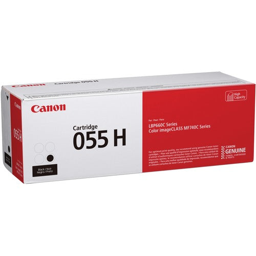 Canon CNMCRTDG055HBK 055H Original High Yield Laser Toner Cartridge - Black - 1 Each