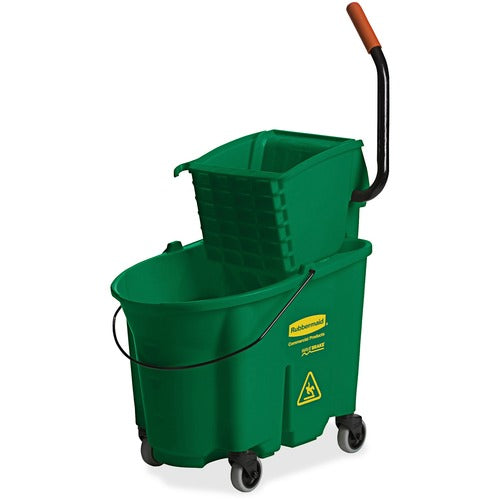 Rubbermaid Commercial RCP758888GN WaveBrake 35 QT Side Press & Wringer