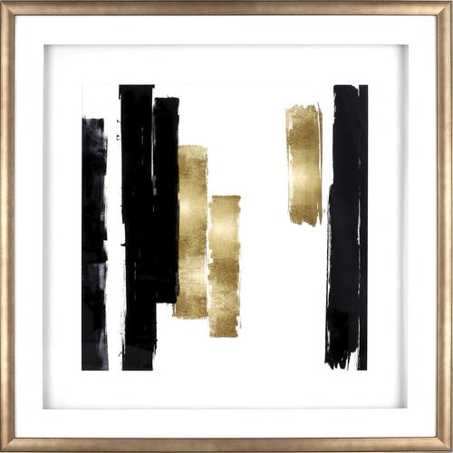 Lorell LLR04477 Blocks II Framed Abstract Artwork