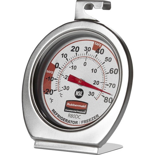 Rubbermaid Commercial RCPPELR80DC Refrigerator/Freezer Thermometer