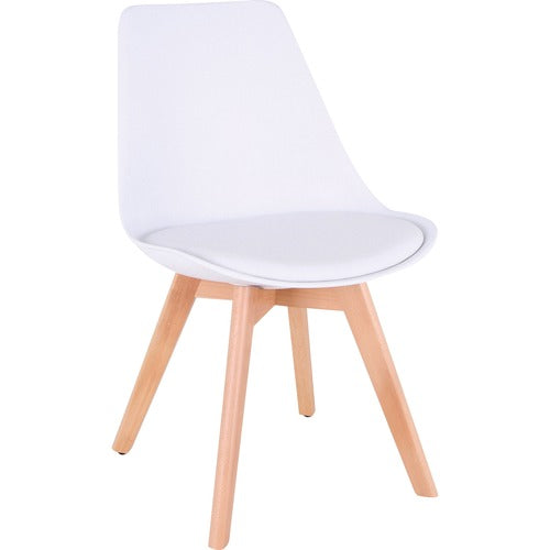 Lorell LLR42956 Curved Modern Shell Guest Chair