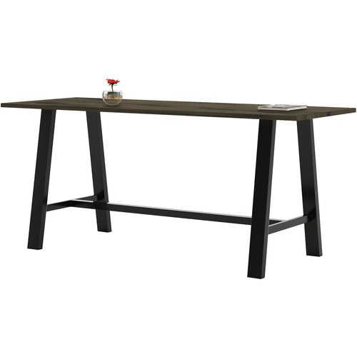KFI KFI3696MTLFTB41 Midtown Solid Wood Top Cafe Table