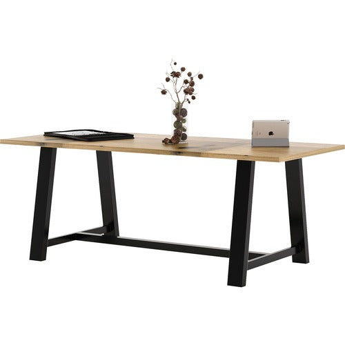 KFI KFIT3696BMTLFTN 36x96" Solid Wood Top Midtown Table