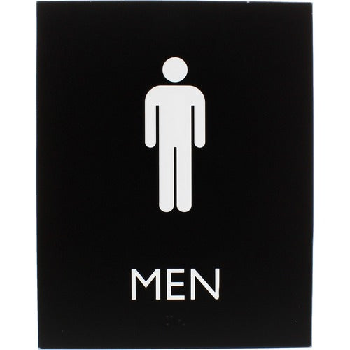 Lorell LLR02667 Men's Restroom Sign