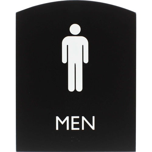 Lorell LLR02676 Arched Men's Restroom Sign
