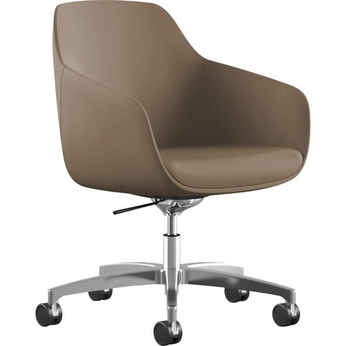 9 to 5 Seating NTF9154R2SFLA Lilly 5-Star Base Fabric Lounge Chair