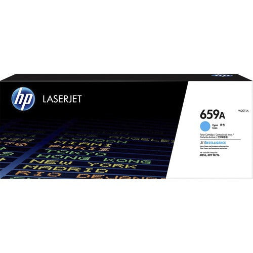 HP HEWW2011A 659A (W2011A) Original High Yield Laser Toner Cartridge - Cyan - 1 Each