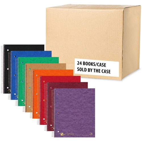 Roaring Spring ROA11384CS College Ruled 3 Subject Spiral Notebook