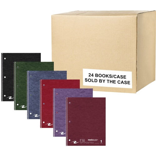 Roaring Spring ROA13098CS Stasher College Ruled One Subject Recycled Spiral Notebook
